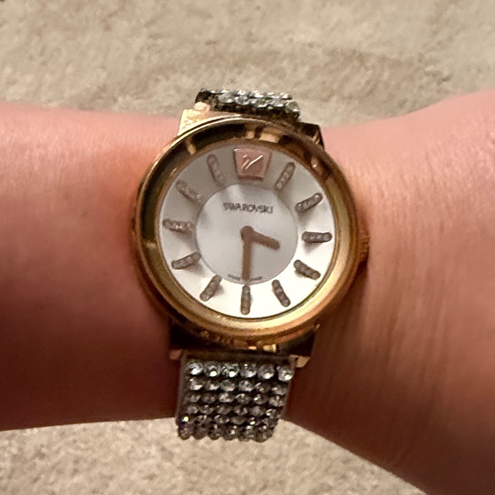 Swarovski Gold-Tone Crystal Watch